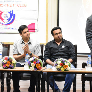 BCA Alumni Nitin, Sushant& Kailash as Chief Guest for ESOTERIC Inaguraion